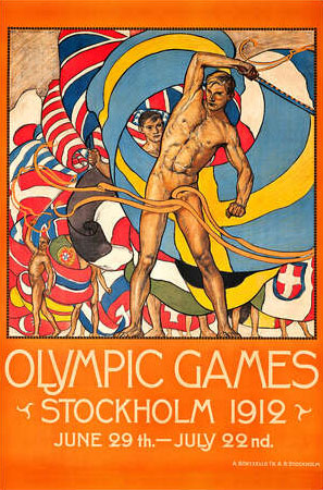 Locandina Olimpiadi Stoccolma 1912