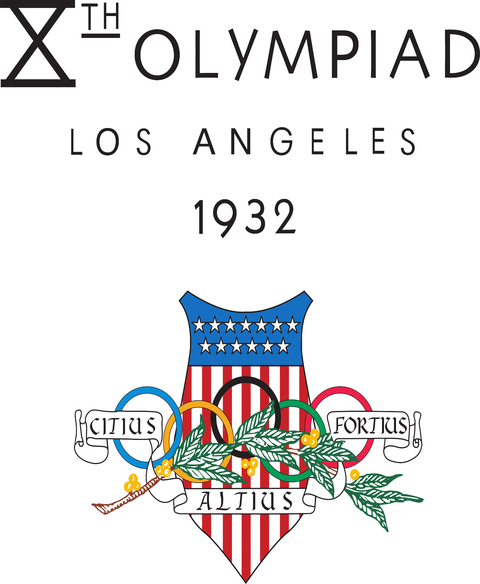 Locandina Olimpiadi Los Angeles 1932