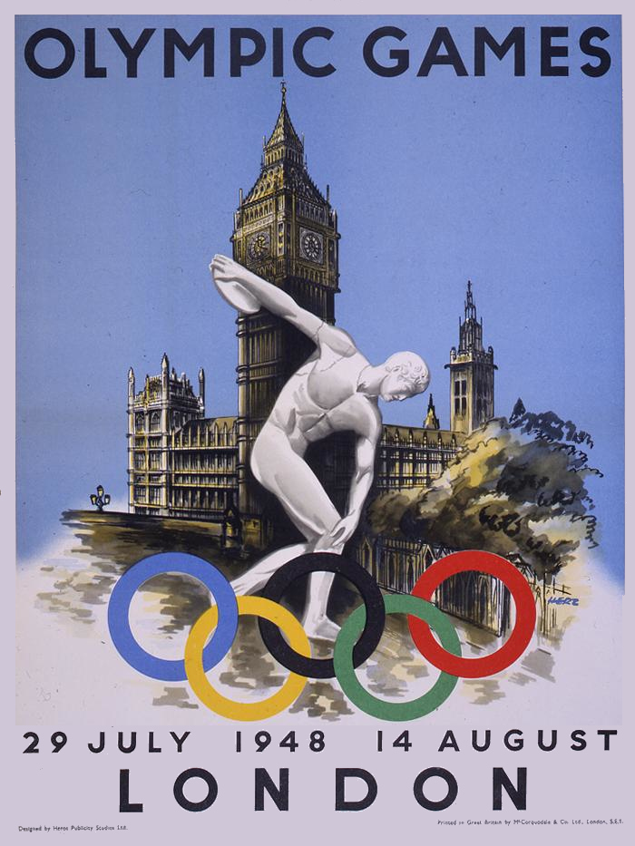 Locandina Olimpiadi Londra 1948
