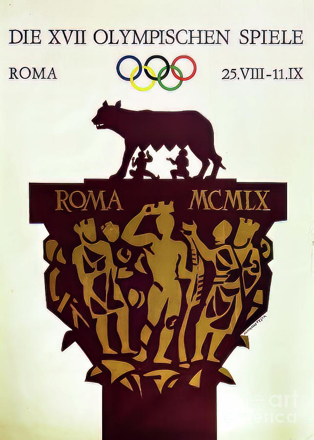Locandina Olimpiadi Roma 1960