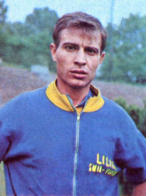 Figurina di Antonio Ambu della serie Campioni dello Sport 1966-67