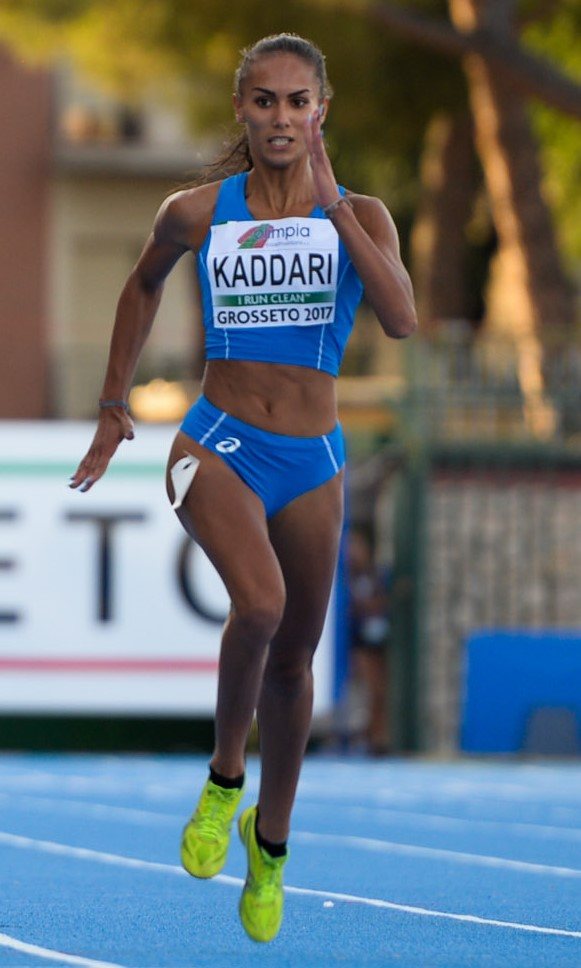 Dalia Kaddari in corsa agli Europei under 20 di Grosseto 2017