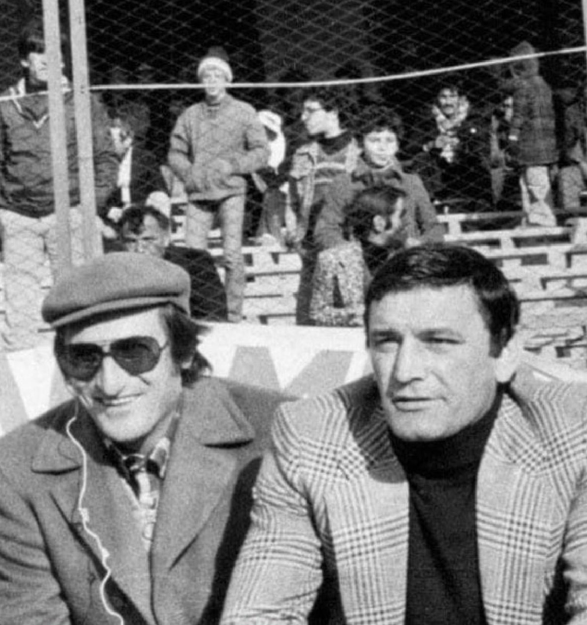 Enzo Molinas insieme a Gigi Riva